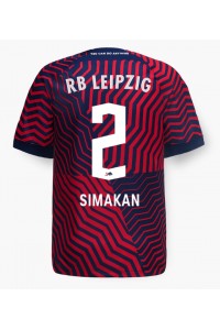 Fotbalové Dres RB Leipzig Mohamed Simakan #2 Venkovní Oblečení 2023-24 Krátký Rukáv